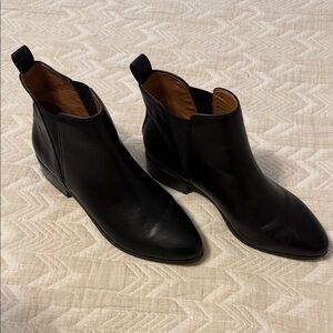 J Crew 8.5 Black Ankle Boots